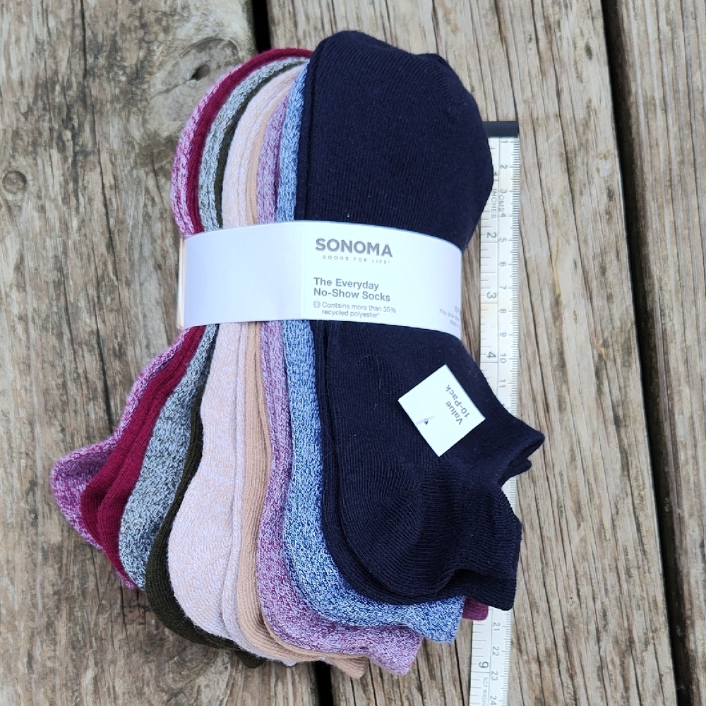 Sonoma Womens No-Show Socks - Assorted Colors